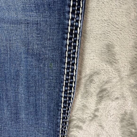 Rock Revival Dania easy skinny grunge punk Y2K embellished jeans womens 28x30 - Picture 3 of 11